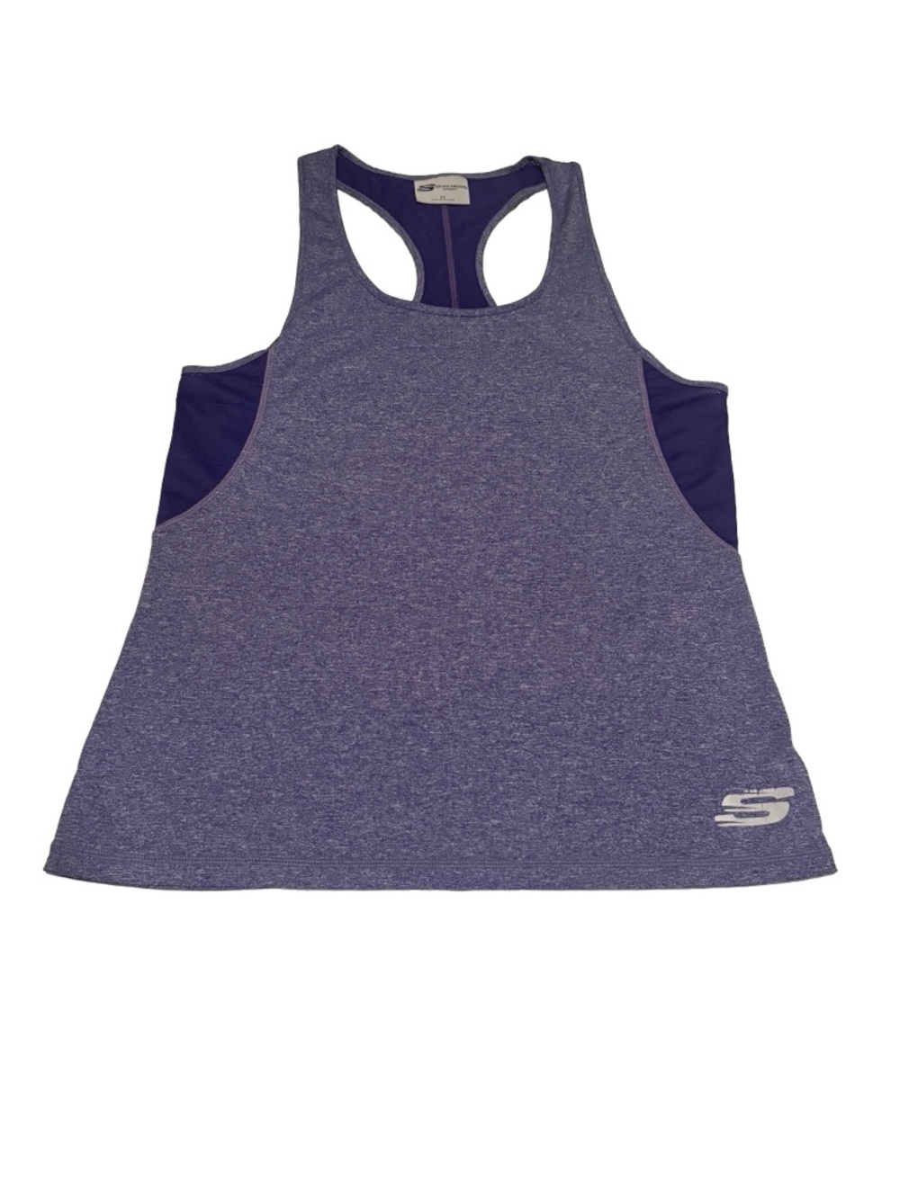 Skechers‎ Heathered Purple Racerback Workout Tank M